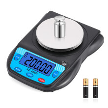 Bonvoisin Digital Lab Scale 600g x 0.01g Precision Electronic Scale LCD Display Analytical Balance Jewelry Scale Scientific Scale 0.01g Accuracy (Blu