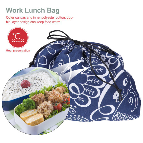 3Pièces Déjeuner Couleurs Mélangées Bento Portable