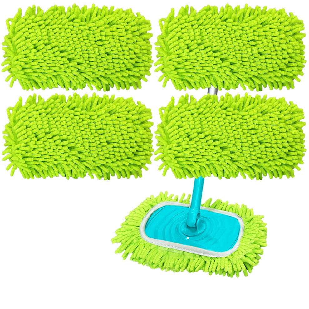 Photos - Other Furniture 4PCS Reusable mop Pads Compatible with Flash Speed Mop Refill Wipes,Microfiber Mop Pads Replacement,Washable Wet & Dry Dust