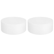 sourcing map Round Foam Cake Dummy, 8"x 3" White Fake Cake Circles Dummies Decorating Display for Wedding Birthday Party Cakes Decoration Crafts and