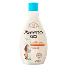 Aveeno Baby Kids Conditioner 250ml | Enriched with Soothing Oat & Shea Butter | Hair Conditioner for Children Developed for Your Little Superhero | C