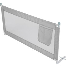 M.J COMFY-LIFE Bed Rail for Single Bed, 150cm x 80cm Foldable Toddler Bed Guard with Storage Pocket, Easy to Install Safety Rail for Kids Children (G