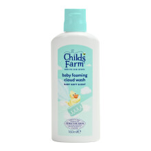 Childs Farm Baby Foaming Cloud Face & Body Wash, Baby Soft Scent | Tear-free, Gently Cleanses & Soothes | Suitable for Newborns with Dry, Sensitive S