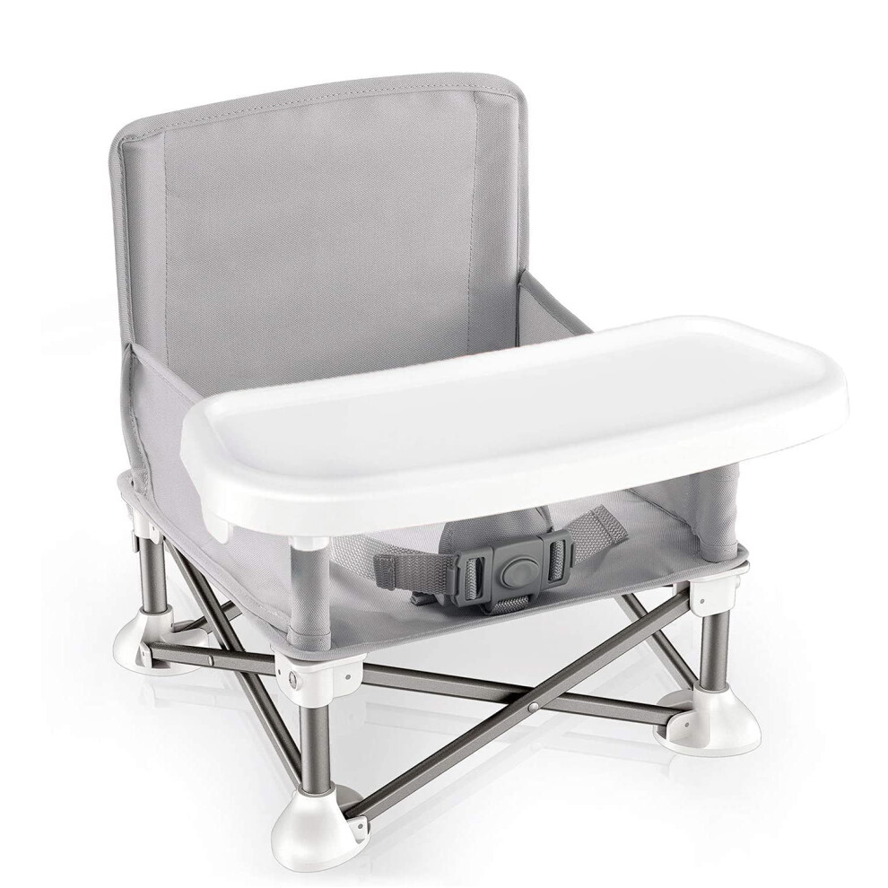 Baby Folding Dining Chair Portable High Multifunctional Child Little Seat Dining Aluminum Alloy Travel Compact Booster Seat With Tray Hb.ye