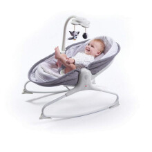 Tiny Love Rocker, 0+ Months, Up to 9 kg, Music & Lights, 3 Reclining Positions, Lightweight, Portable, Soft Vibrations, Adjustable Toy Arm, Magical T