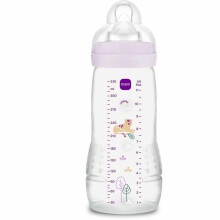 MAM Easy Active 6+ Months Bottle Lilac 330ml with Silicone Teat Ultra-Fast X-Flow Speed