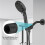 2X Shower Arm, Wall Mount Replacement Shower  Arm for Fixed Shower  and Handheld Showerhead, 25cm 5