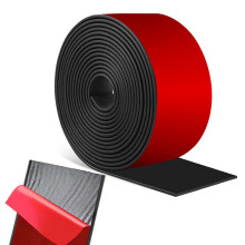 Rubber Strip Self-Adhesive Neoprene Sheet Solid Neoprene Sealing Roll for Weather Sealing, Floor Protection, DIY Gaskets, Anti-Slip Pads, Vibration D
