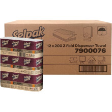 Selpak Professional Z Fold Paper Towels, 2ply Paper Hand Towels Disposable 12x200, (Total 2400), Absorbent White Paper Towel Ideal for Individuals/Bu