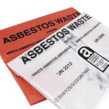Heavy Duty Asbestos Waste Bags (Pack of 20) – Large 900x1200mm UN Certified Red & Clear Disposal Bags – 30kg Capacity Hazardous Waste Sacks for Sa