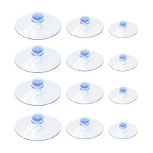 12 Packs Suction Cup, 20-30-45 mm (3 Sizes) Window Suction Cups, Window Suckers Mushroom Head Suctions Pads, Windows Suckers for Glass,Windows,Tiles,