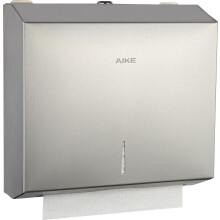 AIKE Stainless Steel Paper Towel Dispenser 250 Sheets Wall Mount, for H2 & Z-Fold 27 X 10 CM Multifold Towels Hand Towel Dispenser