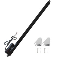 JQDML 12V 28inch 700mm Stroke Linear Actuator Heavy Duty 330LBS/1500N IP65 Waterproof Electric Actuator 10mm/s with Mounting Brackets,for Window Open