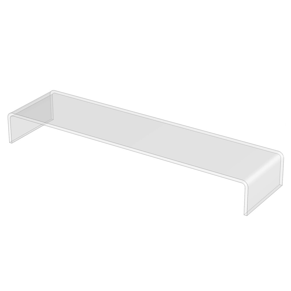Photos - Other Office Equipment 3R W Design Clear Acrylic Display Risers- Premium Shelf Riser Display Stands and Plinths - Hoverstand- Made in UK (4mm-thick