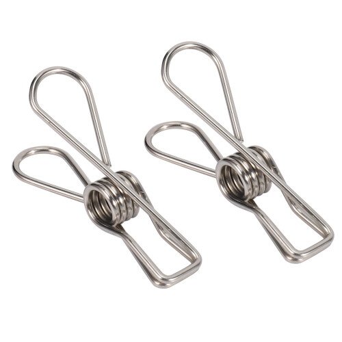 48 Pcs Stainless Steel Wire Clip, Multi-Function Clip, Utility Clip Pins Hanging Clip Office Fastener 1