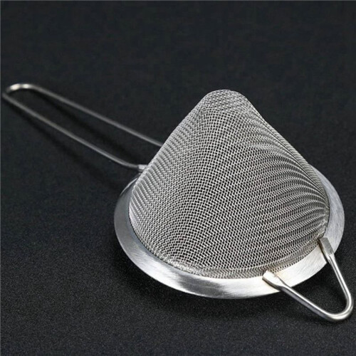 5X Cocktail Fine Strainer Stainless Steel Conical Mesh Strainer Professional Bar Tool 2