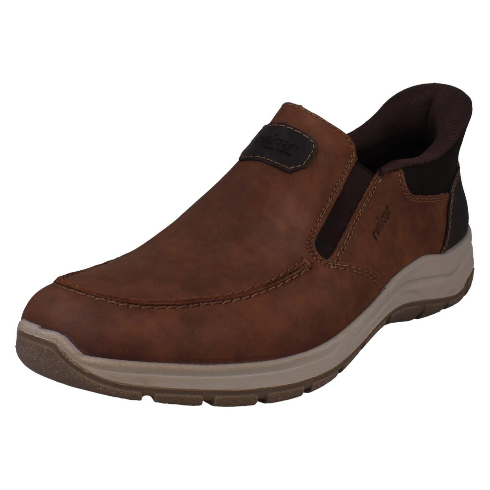 Rieker (Brown, Uk 9.5) Mens Ready2go Wide Fitting Shoes 03655