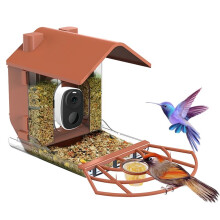 Bird Feeder with Camera Bird Watching with Solar Panel HD Auto Capture Bird Videos & Motion Detection Bird Camera