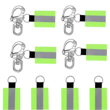 Snap Shackle with Swivel Eye, Quick Release Sailing Shackle for Sailboat Rigging, Halyard, Marine Boat Hardware