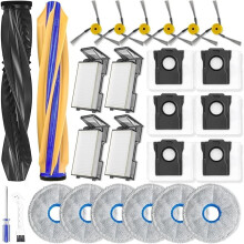 Kit D'Accessoires Complet pour Aspirateur Robot pour X60 Max ULTRA / X60 Ultra : Pièces Détachées, Brosse Principale, Filtre, Lingette de