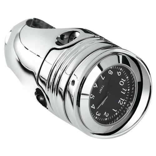 Relógio Universal para Guidão de 1 1/4 Polegadas e 1,25 Polegadas para Motocicletas para  Touring, Dyna, Custom,  e Chopper (32 mm)