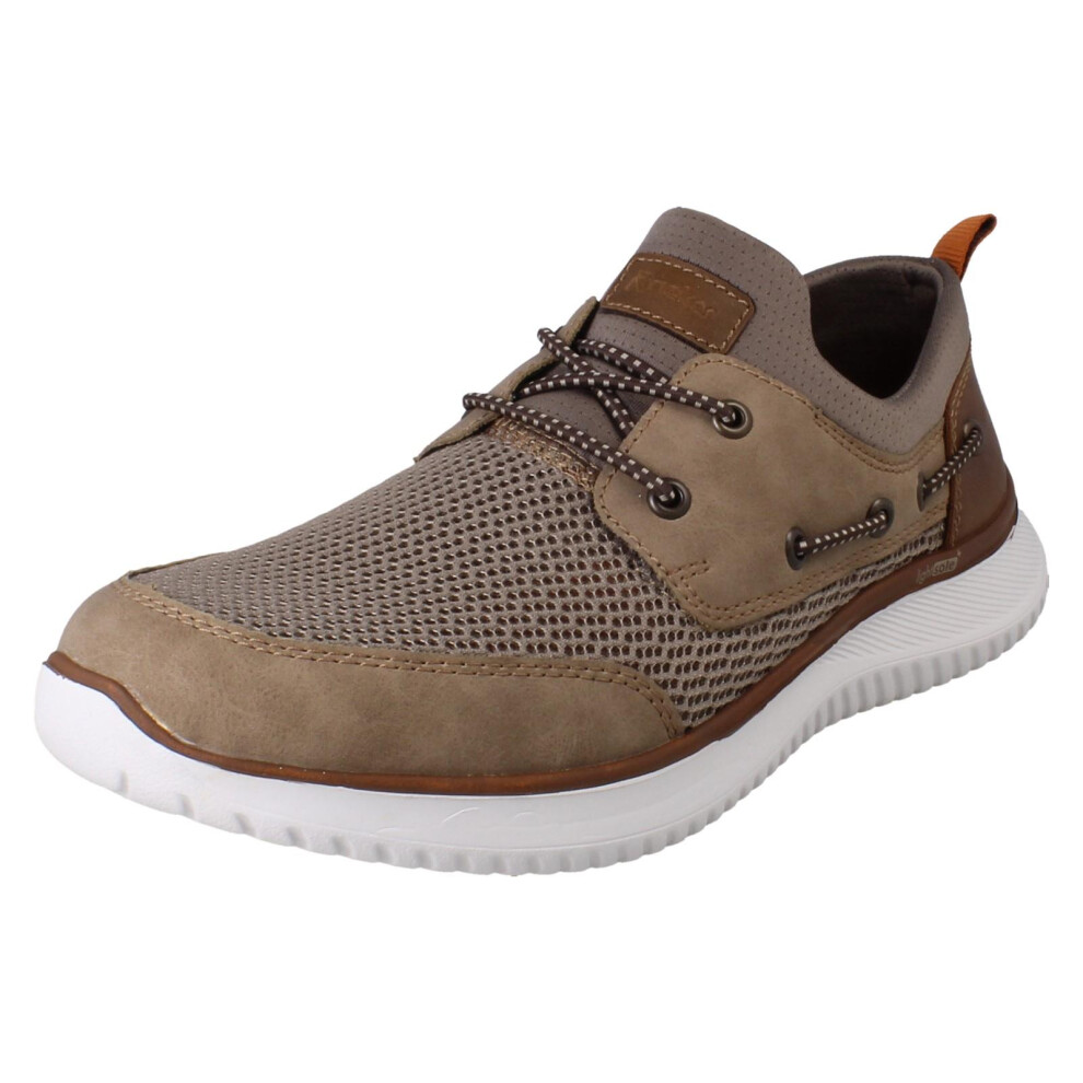 Rieker (Beige, Uk 9.5) Mens Slip On Shoes B9643