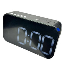 Réveil Rechargeable Multifonctionnel avec Compartiment Caché pour Charger et Décharger un Téléphone Portable