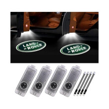 4pcs Car Door Led Logo Lights for Land Rover, 3d Wireless Welcome Courtesy Projector Ghost Shadow Li