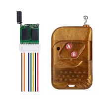 Interrupteur Télécommandé 2 Canaux CC 3,7 V-12 V, Relais Sans Fil pour Éclairage LED, Contrôle D'Accès, 315 MHz