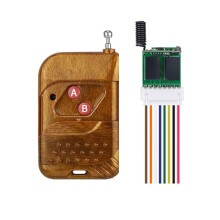Interrupteur Télécommandé 2 Canaux CC 3,7 V-12 V, Relais Sans Fil pour Éclairage LED, Contrôle D'Accès, 433 MHz