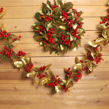 High-Quality Artificial Berry Vine 170cm Long with Realistic Details for Indoor Outdoor Décor
