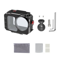 Boîtier Étanche de Plongée 80 M en Alliage D'Aluminium avec Rotule pour Accessoires pour pour Osmo Action 6