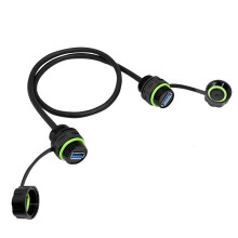 Connecteur USB Double Extrémité Étanche, -Câble D'Extension Bidirectionnel USB Femelle-Femelle Double Extrémité 50 cm
