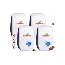 Répulsif ultrasonique anti-moustiques et anti-rongeurs, lot de 4, pour intérieur, répulsif électronique contre les insectes et les nuisibles