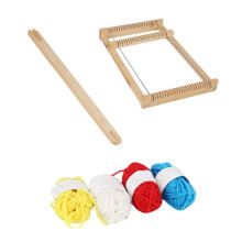 Weaving Loom Kit, Child Multi- Handcraft Weaving Set Wooden Weaving Loom for Adult, DIY Handcraft & Beginners