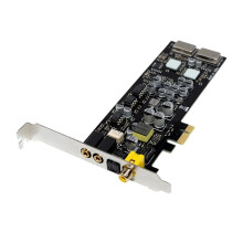 Scheda Audio PCIe ST115 CM6635 2.1 Canali, Audio Digitale Hi-Fi con Fibra Ottica e Coassiale, Senza Driver.