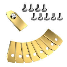 Resistant Mower Blades for - 35x18x0.75mm Stainless Steel Lawn Mower Replacement Parts