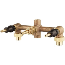Multi Handle Bathtub and Shower Coarse Inlet Valve, 3-Hole, 1/2 "Pipe Inlet Valve