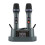 1To2 Handheld Wireless Microphone Magnetic Induction Wireless  Charging Microphone UHF Automatic Frequency Pairing 1