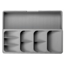 Retractable Drawer Cutlery Storage Tray Block Holder Multipurpose Spoon Forks Tableware Spice Bottle Organizer Box