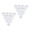 20 x Décoration de Noël Modeling  Mousse de PolystyrèNe Sphérique 10cm --- Blanc 2