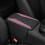 Premium Leather Armrest Pad With Sparkling Diamonds-black red 5