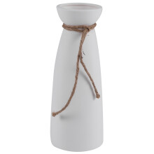 Vaso nel Ceramica Bianca Decorazione nel Stile Minimalista, Decorazione Domestica Moderna Vaso nel Porcellana Design Opaco (Stile B)