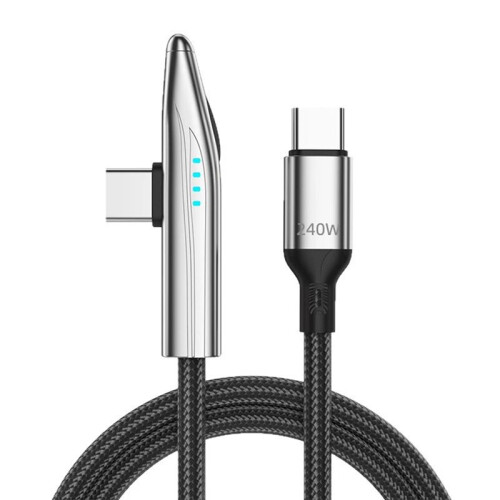 Câble de Charge Rapide USB-C 240 W avec Coude à 90 pour  17, 16 et 15