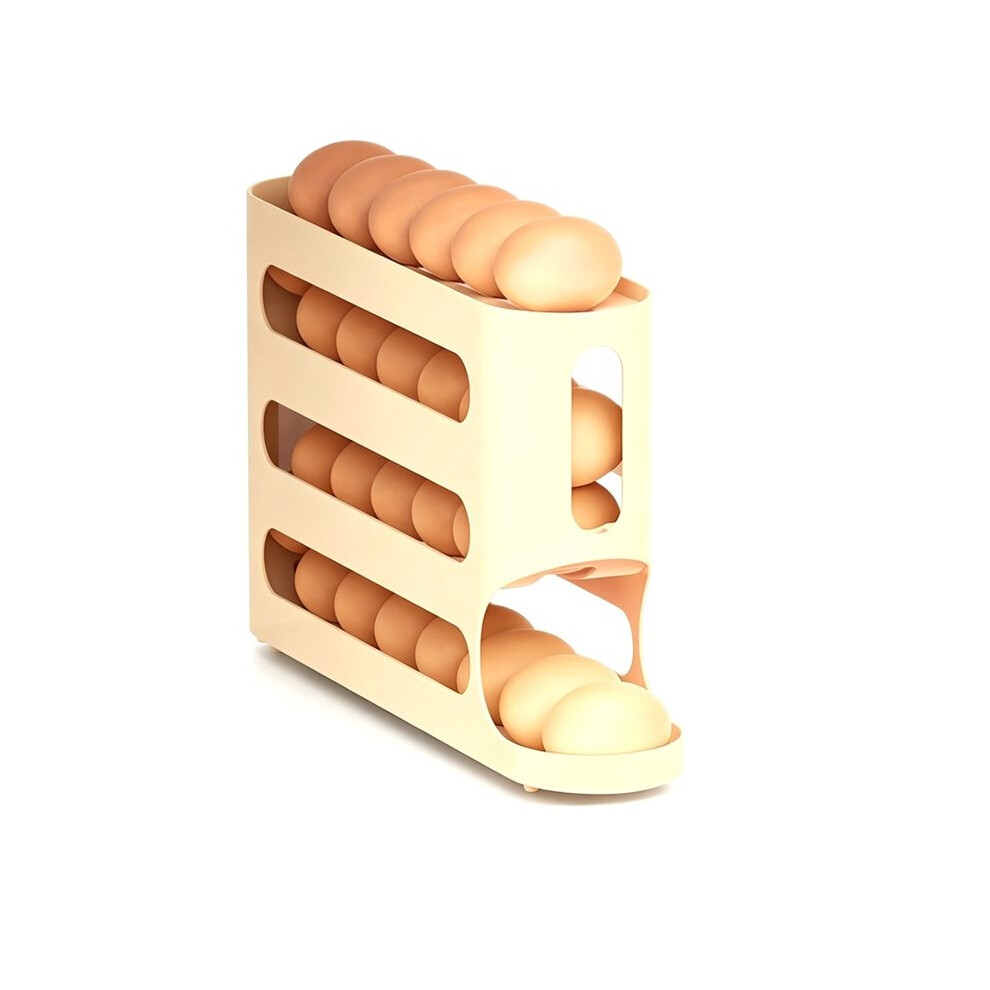 Automatic Rolling Egg Holder Rack Fridge Egg Storage Box Container Kitchen Refrigerator Egg Dispenser Fridge Organizer 6033986775598