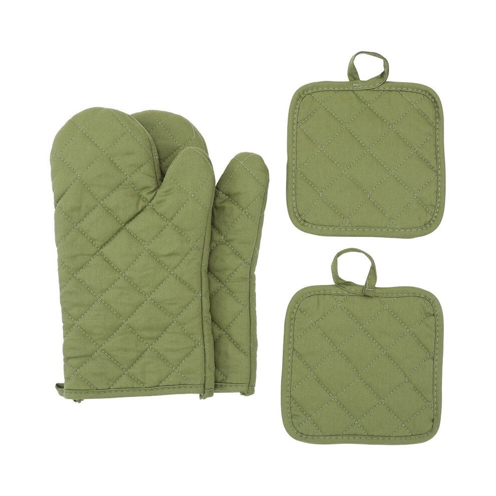 Saudism 1Set Insulated Gloves, High Temperature Resistant, Microwave Oven Gloves, Kitchen Baking Heat-Resistant Glove