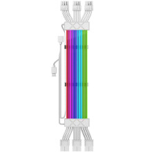 Câble D'Extension ARGB 3 X 8 Broches pour Carte Mère, Alimentation et GPU, Blanc
