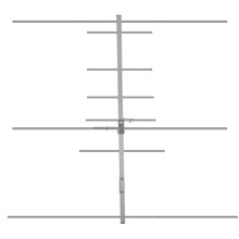 AY04 Srebrna Antena Yagi UV, Dwupasmowa, Interfejs SL16K, Wzmocnienie Walkie-Talkie
