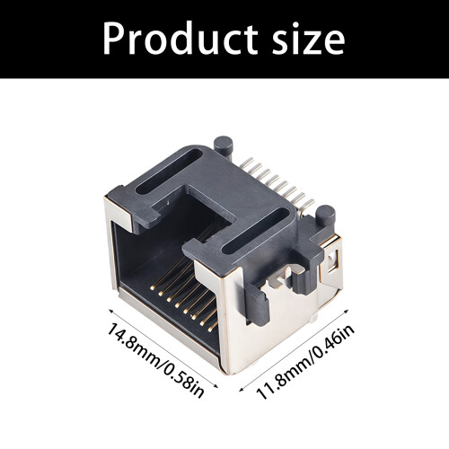 Afscherming RJ45 Ethernet-aansluiting met 2