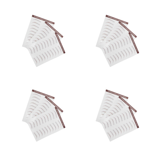 12Sheets Light Brown Water Transfer Waterproof Eyebrow Shape Stickers 2